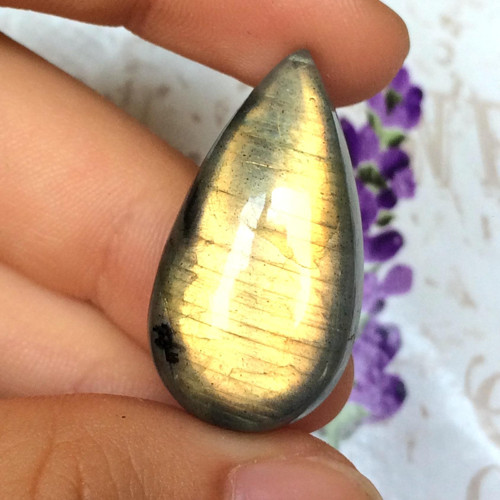 Labradorit kabošon slza (29x15x6mm, 26,60Ct, L242)