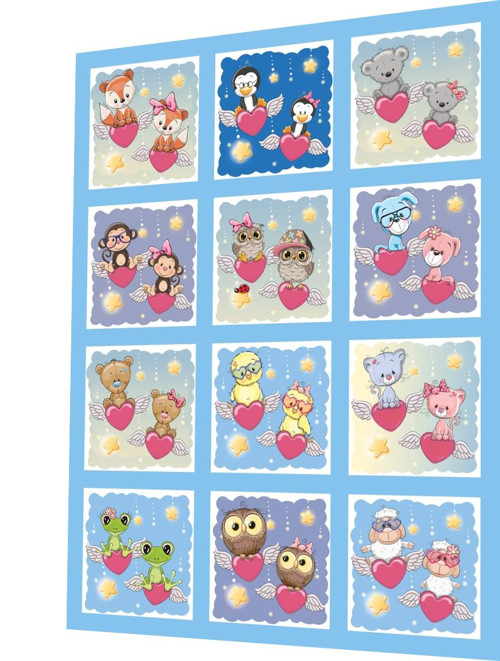 Bavlněný panel /i na pexeso/ 25 x 33 cm