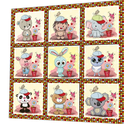 Bavlněný panel /i na pexeso/ 35 x 35 cm