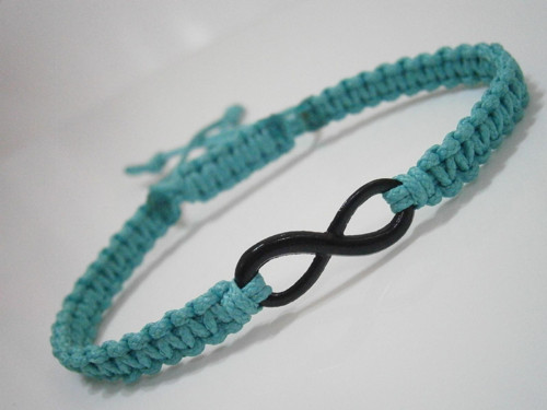 Infinity náramek - tyrkysový (Unisex)