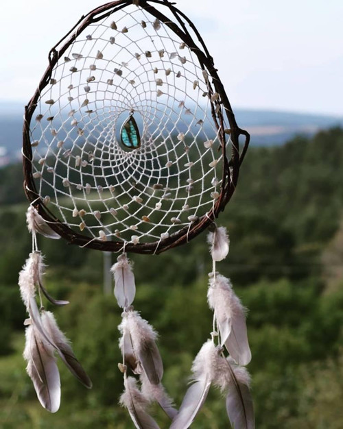 Lapač snů ochranný s labradoritem — foto 1