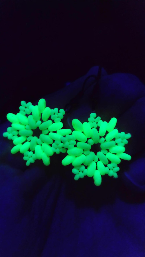 Náušnice UV Star Green-Yellow — foto 1