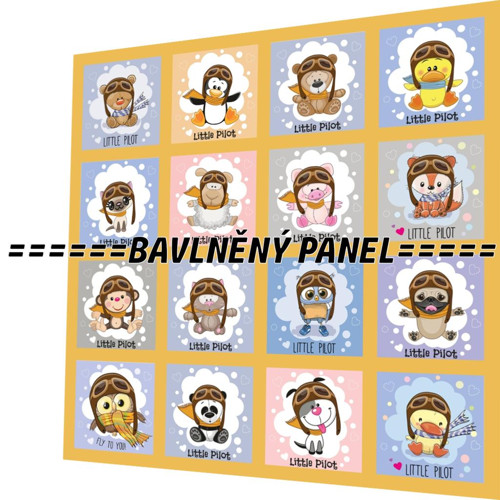 Bavlněný panel /i na pexeso/ 35 x 35 cm — foto 1