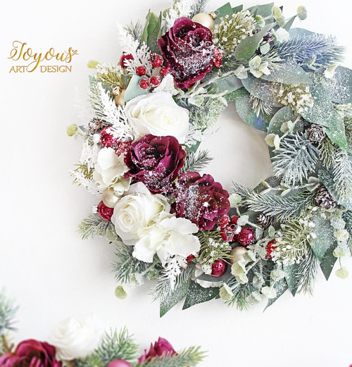 Elegantní zimní věnec — foto 1