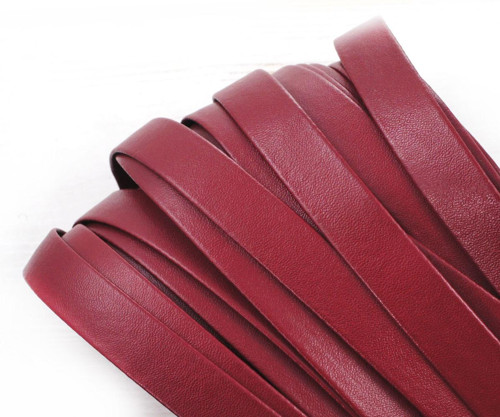 Proužek z umělé kůže, PU faux leather, plochý,