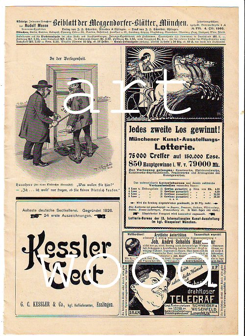 List s dobovou inzercí z roku 1904 - č. 627