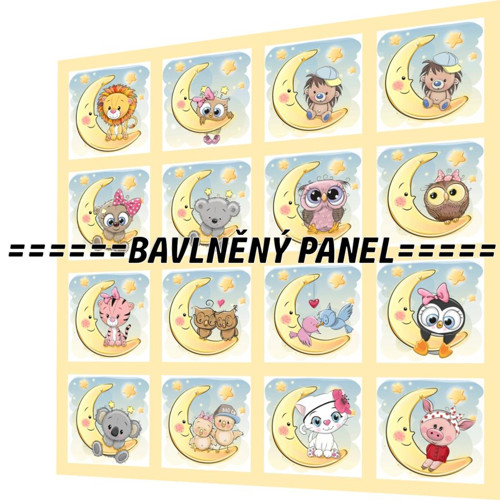 Bavlněný panel /i na pexeso/ 35 x 35 cm