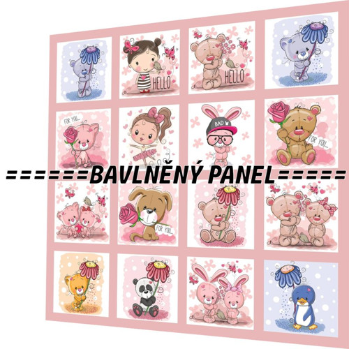Bavlněný panel /i na pexeso/ 35 x 35 cm