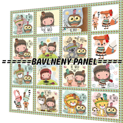 Bavlněný panel /i na pexeso/ 35 x 35 cm — foto 1