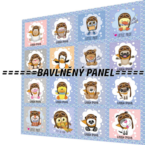 Bavlněný panel /i na pexeso/ 35 x 35 cm — foto 1