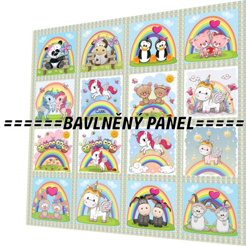 Bavlněný panel /i na pexeso/ 35 x 35 cm