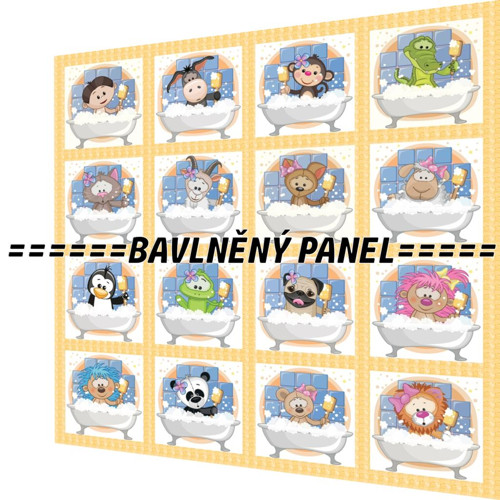 Bavlněný panel /i na pexeso/ 35 x 35 cm