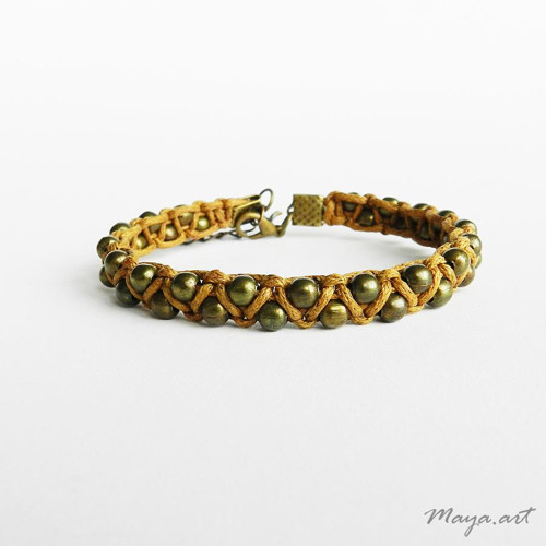 Staromosazný náramek "MACRAME BRACELET" — foto 1