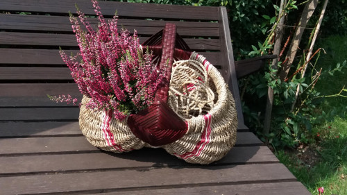 Rámový košík bordo — foto 1