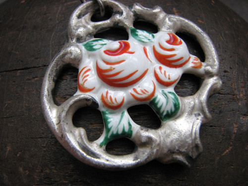 Luxusní malovaný porcelánový přívěs Schaubach