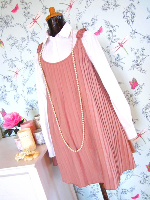 Šaty powder pink&plisé — foto 1