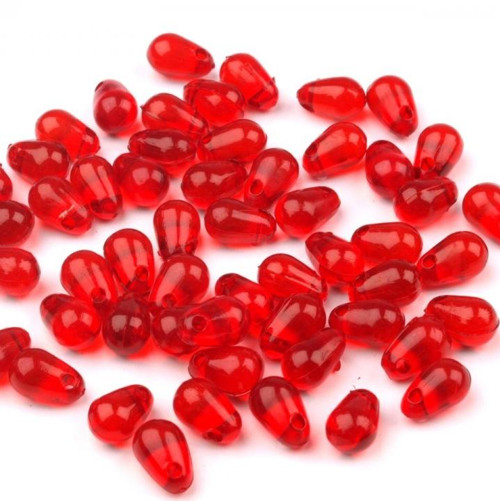 Korálky plast 9x6mm/30ks — foto 1