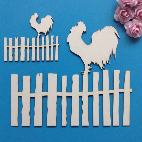 Dekorace ,chipboard 2 ks (CHB 1)