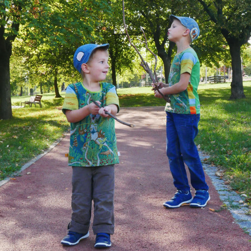 Tričko BIO "Kam chodí Tarzan spát" vel.116