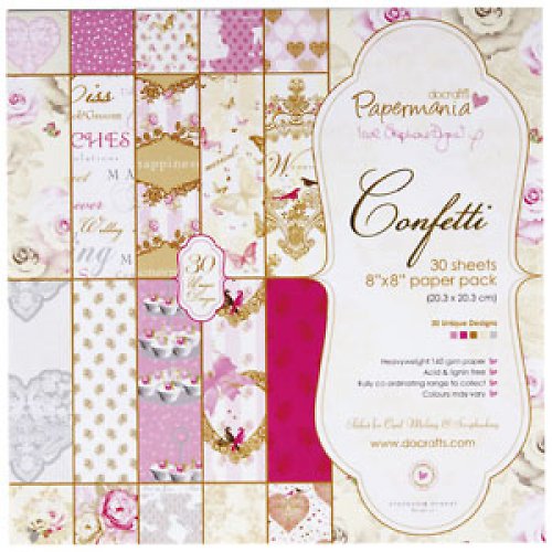 Sada papírů CONFETTI 30 ks 8"x 8" — foto 1