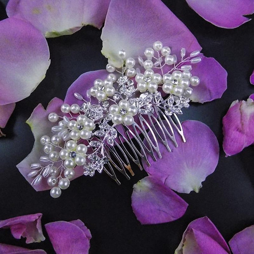 Wedding Pearls Crystal ... hřeben