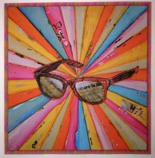 Bavlněná látka - panel 21 x 21 cm