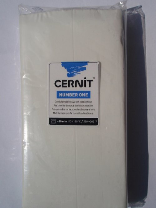 Cernit Number one 500g- 027 bílá -rezervace 2ks — foto 1
