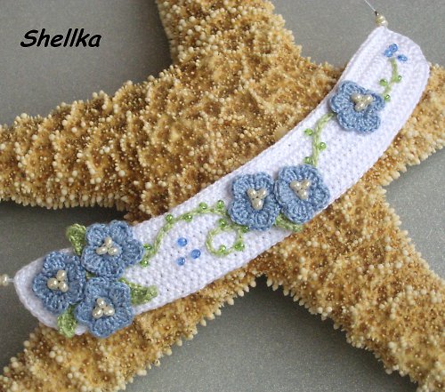 Háčkovaný náhrdelník,,POMNĚNKY,, — foto 1