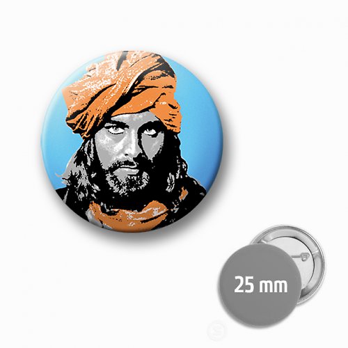Sandokan button 25 mm 1 ks /4 barvy! — foto 1