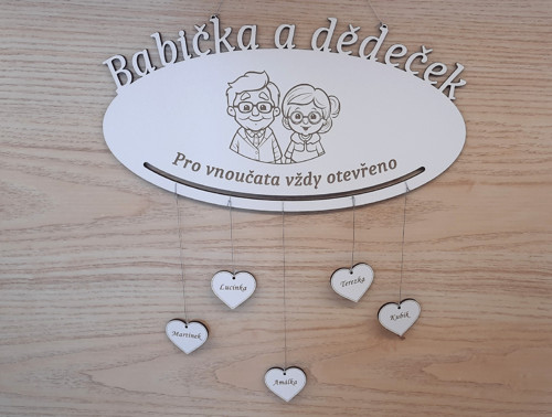 Závěsná dekorace pro Babičku a Dědu — foto 1