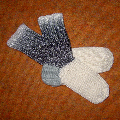 Pletené teplé ponožky — foto 1