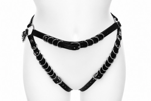 Kožený kalhotkový harness RINGS — foto 1