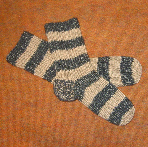 Pletené teplé ponožky — foto 1