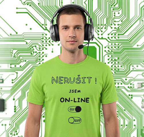Tričko pro milovníky PC - počítač, hra, triko