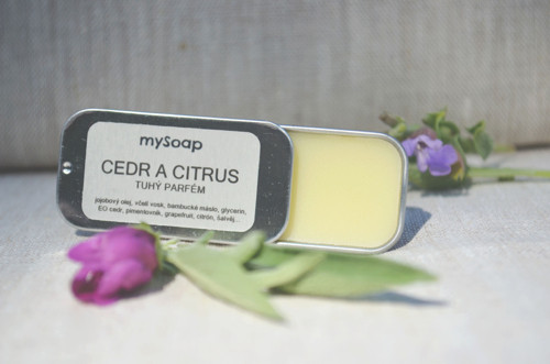 Tuhý parfém cedr a citrus