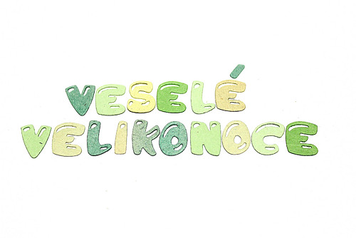 Nápis Veselé Velikonoce