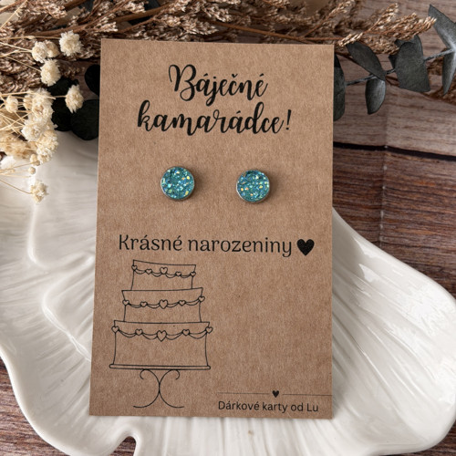 Náušnice - přání k narozeninám