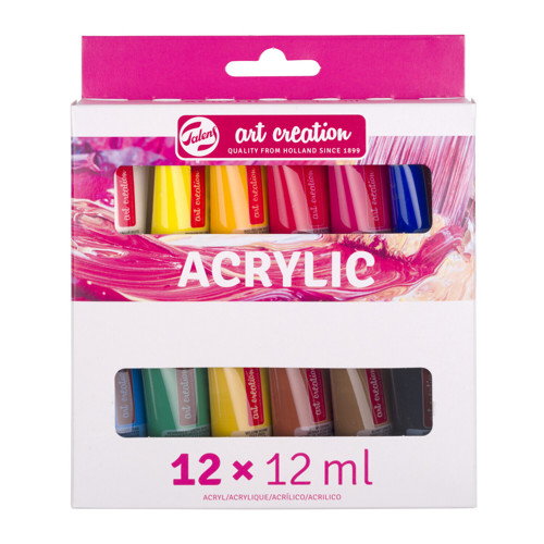 Akrylové barvy Art Creation - sada 12x12ml