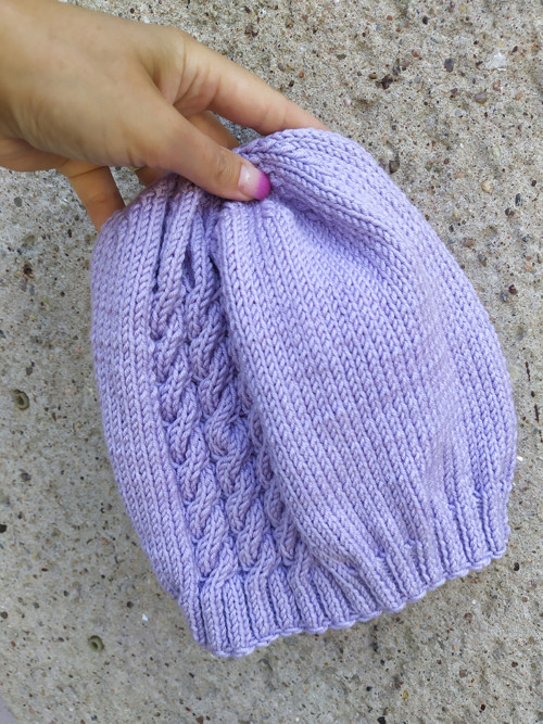 Dámská čapka 50% merino LILA