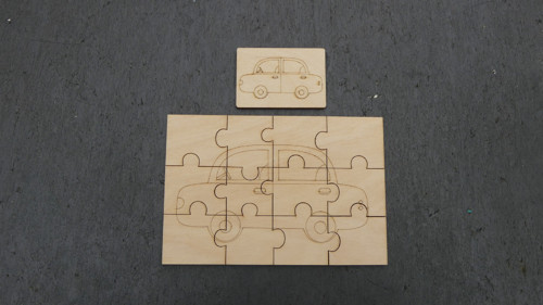 Puzzle k domalování - Auto
