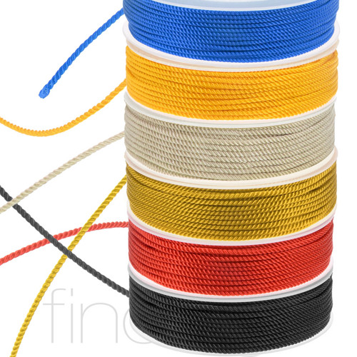 Šňůrka kroucená 2mm / 3m v balení / Modrá