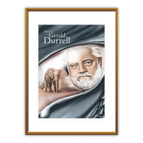 Gerald Durrell | Autorská ilustrace A3 — foto 1