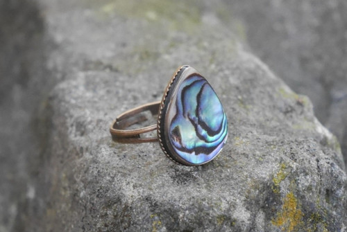 Prstýnek z ABALONE SHELL perletě — foto 1