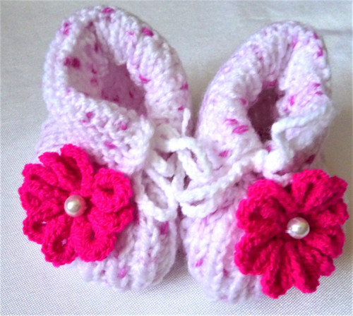 Capáčky s kytičkou-10-11cm
