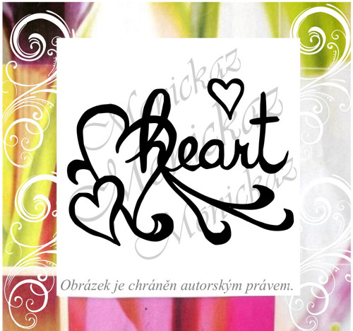 Razítko heart 691. Razítko.
