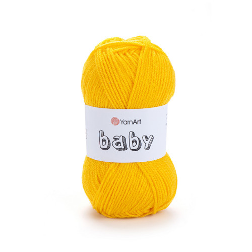 Příze Baby - středně žlutá