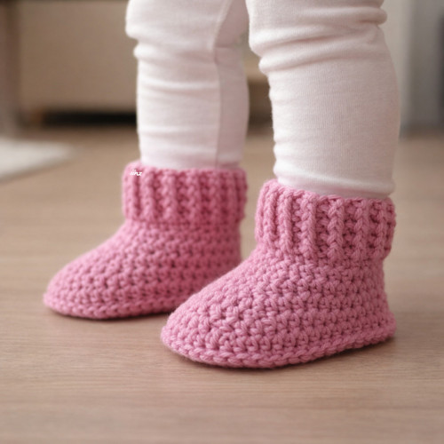 Háčkované botičky (10 cm)