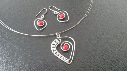 Korálová soupravička - amulet