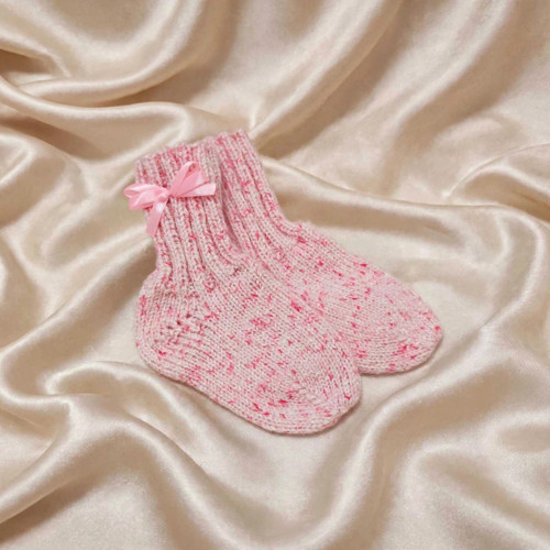 Pletené ponožtičky - 12 cm — foto 1