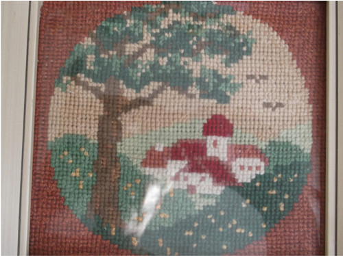 Sada-jaro,léto podzim,zima.Vyšívané obrázky15x14cm